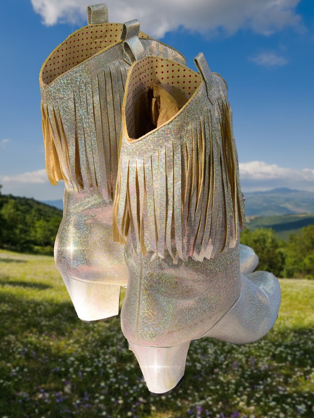 Bait Footwear Holographic (For Real) Cowboy Boots Size 11 - Picture 4 of 8